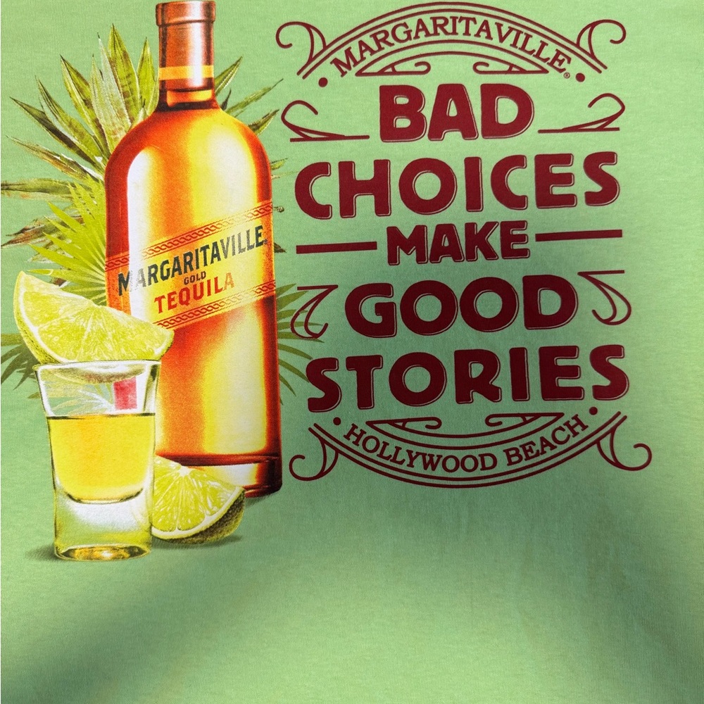 Margaritaville Lime Green Tequila Graphic Tee - Picture 4 of 6